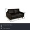 Two-Seater Sofa in Black Leather by Rolf Benz, Image 2