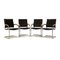 Chaises Vintage en Cuir, Set de 4 1