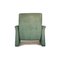Vintage Fabric Armchair in Turquoise Green 11