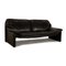 Two-Seater Black Sofa in Leather 6