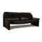 Two-Seater Black Sofa in Leather, Image 6