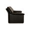 Two-Seater Black Sofa in Leather, Image 7