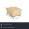 Modell 3330 3-Sitzer Sofa und Hocker aus Cremefarbenem Leder von Rolf Benz, 2er Set 3