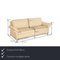 Model 3330 3-Seater Sofa and Stool in Cream Leather from Rolf Benz, Set of 2, Image 2