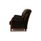 Victoria 3-Sitzer Sofa aus schwarzem Leder von Nieri 8