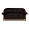 Victoria 3-Seater Sofa Black Leather from Nieri 1