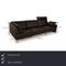 Conseta 4-Seater Sofa in Dark Brown Leather from Cor 2