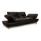 Black Leather 3-Seater Sofa from Koinor, Image 3