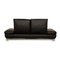 Black Leather 3-Seater Sofa from Koinor 8