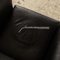 Aura Armlehnstuhl aus schwarzem Leder von Wittmann 5