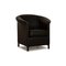 Aura Armchair in Black Leather from Wittmann 1