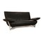 Model 4100 2-Seater Sofa in Dark Gray Leather from Rolf Benz 5
