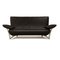 Modell 4100 2-Sitzer Sofa aus dunkelgrauem Leder von Rolf Benz 1