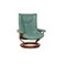 Green Leather Swivel Armchair from Stressless 1
