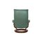 Green Leather Swivel Armchair from Stressless 9