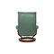 Green Leather Swivel Armchair from Stressless, Image 9