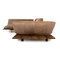 Akito Corner Sofa in Brown Leather and Smoked Oak from Bullfrog 9