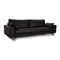 Vida 3-Seater Sofa in Black Leather from Rolf Benz 3