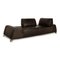 Sofa in 2-Seater Dark Brown Leather from Koinior, Image 3