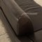 Sofá de dos plazas de cuero marrón oscuro de Koinior, Imagen 4