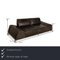 Sofa in 2-Seater Dark Brown Leather from Koinior 2