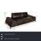 Sofa in 2-Seater Dark Brown Leather from Koinior, Image 2