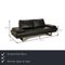 Model 6600 3-Seater Sofa in Blue Black Leather from Rolf Benz, Image 2