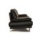 Model 6600 3-Seater Sofa in Blue Black Leather from Rolf Benz 7