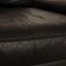 Model 6600 2-Seater Sofa in Black Leather from Rolf Benz 3