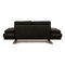 Model 6600 2-Seater Sofa in Black Leather from Rolf Benz 9