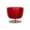 Pearl Swivel Armchair in Red Leather from Koinor 7