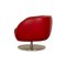 Pearl Swivel Armchair in Red Leather from Koinor, Image 8