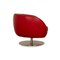 Pearl Swivel Armchair in Red Leather from Koinor 6