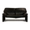 Atlanta 2-Seater Sofa in Black Leather from Laauser, Image 1