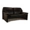 Atlanta 2-Sitzer Sofa aus schwarzem Leder von Laauser 8