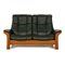 Buckingham 2-Sitzer Sofa aus dunkelgrünem Leder von Stressless 1