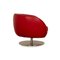 Canapé et Fauteuil Pearl en Cuir Rouge de Koinor, Set de 2 9