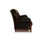 Victoria 3-Sitzer Sofa, 2-Sitzer Sofa und Sessel aus schwarzem Leder von Nieri, 3er Set 12