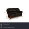 Victoria 3-Seater Sofa, 2-Seater Sofa and Armchair in Black Leather from Nieri, Set of 3, Image 2