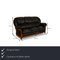 Victoria 3-Sitzer Sofa, 2-Sitzer Sofa und Sessel aus schwarzem Leder von Nieri, 3er Set 2