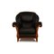 Victoria 3-Seater Sofa, 2-Seater Sofa and Armchair in Black Leather from Nieri, Set of 3 7