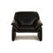 Sofá de tres plazas, sofá de dos plazas y butaca Atlanta de cuero negro de Laauser. Juego de 3, Imagen 14
