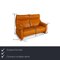 Cumuly 2-Seater Sofa and Armchair in Goldenrod Leather from Himolla, Set of 2 2