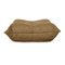 Togo Corner Sofa and Pouf in Olive Fabric by Michel Ducaroy for Ligne Roset, Set of 2 9