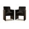 Rialto Armchairs in Black Leather from Willi Schillig, Set of 2, Image 1