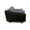 Divano a tre posti modello 333 con pouf in pelle nera di Rolf Benz, set di 2, Immagine 7