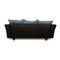 Divano a tre posti modello 333 con pouf in pelle nera di Rolf Benz, set di 2, Immagine 8