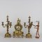 Late 18th Century Rococo Gilded Bronze Clocks, Set of 3, Image 2