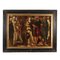 Flämischer Künstler, Christus und die Ehebrecherin, 1500er, Öl auf Holz, gerahmt 1