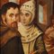 Flämischer Künstler, Christus und die Ehebrecherin, 1500er, Öl auf Holz, gerahmt 9